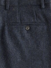 Charcoal Grey Regular Signature Marzotto Herringbone Suit Jacket - Image 6 of 8