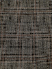 Brown Slim Fit Trimmed Check Suit Jacket - Image 9 of 12