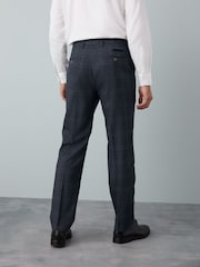 Azul - Pantalones de traje a cuadros ribeteados - Imagen 3 de 11