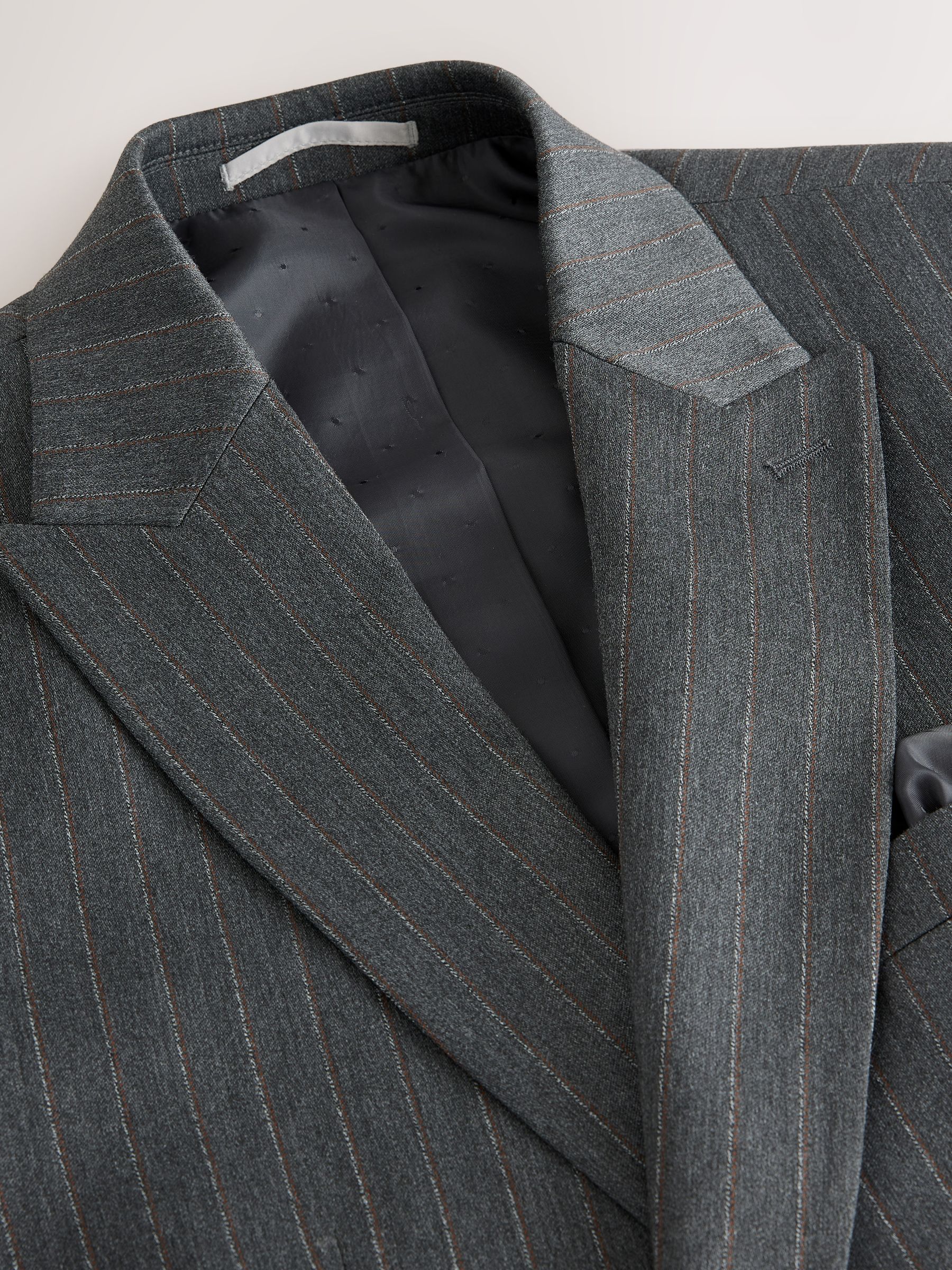 Buy Grey Double Breasted Stripe Suit Jacket from Next USA