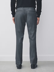 Grey Relaxed Fit Stripe Suit Trousers - Image 2 of 9