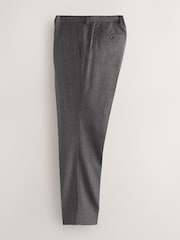 Grey Tailored Fit Wool Blend Check Suit Trousers - Image 6 of 9