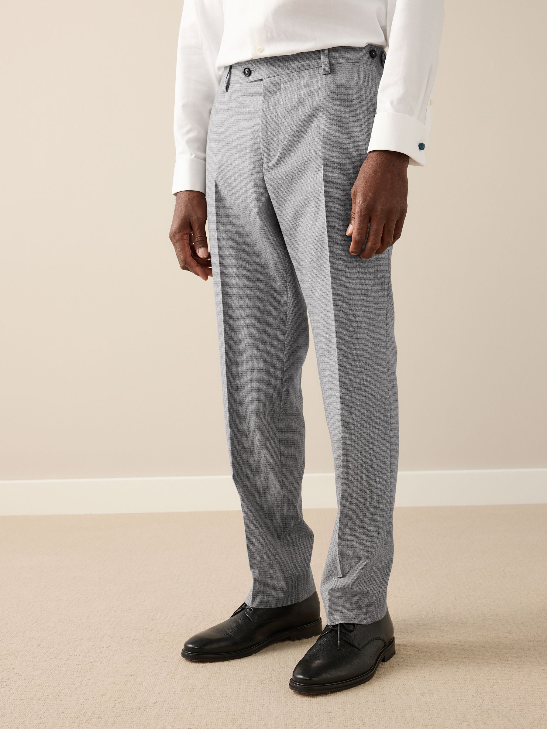 Buy Grey Tailored Fit Signature Cerruti Wool Puppytooth Suit