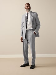 Grey Signature Cerruti Wool Puppytooth Suit Trousers - Image 7 of 13