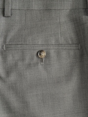 Brown Slim Fit Signature Cerutti 100% Wool Italian Fabric Suit Trousers - Image 10 of 10