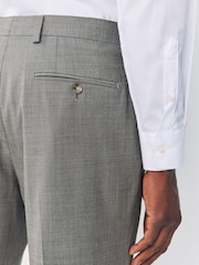 Brown Slim Fit Signature Cerutti 100% Wool Italian Fabric Suit Trousers - Image 4 of 10