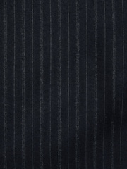 Navy Signature Stripe Empire Mills British 100% Wool Suit Jacket - Image 9 of 9