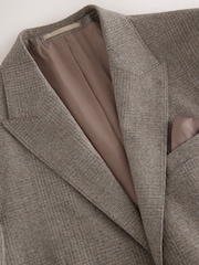 Nevtralno - Karirasta jakna iz 100% italijanske volne po meri Signature Marzotto - Slika 6 iz 10