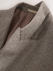 Nevtralno - Karirasta jakna iz 100% italijanske volne po meri Signature Marzotto - Slika 7 iz 10