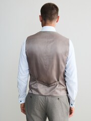 Neutro - Signature Marzotto 100% Italian Wool Check Suit Waistcoat - Imagen 3 de 4