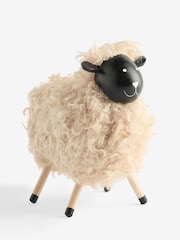 Natural Fluffy Sheep Ornament - Image 3 of 3
