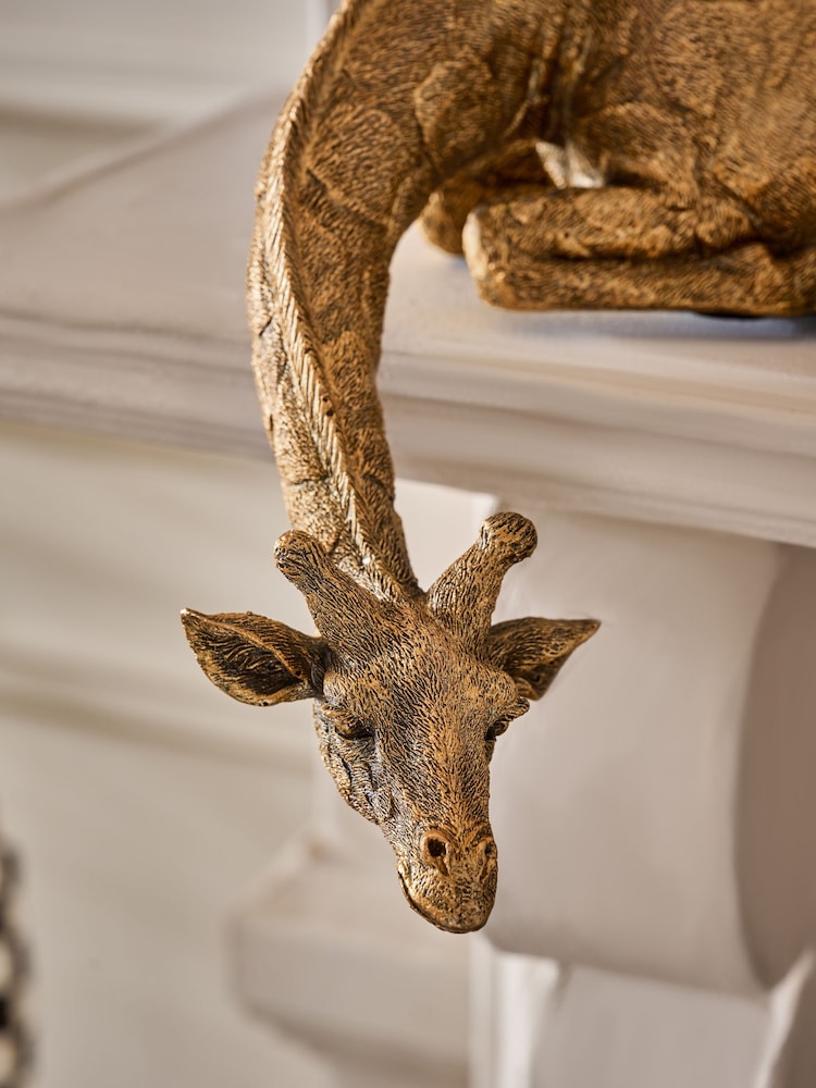 Gold Hanging Giraffe Ornament - Image 2 of 3