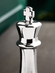Silver Ceramic Chess Piece Ornament - Image 2 of 3