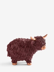 Burgundy Red Hamish the Highland Cow Small Ornament - Image 1 of 5