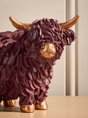 Burgundy Red Hamish the Highland Cow Small Ornament - Image 5 of 5