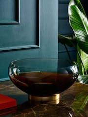 Brown Cooper Glass Decorative Bowl - Image 1 of 4