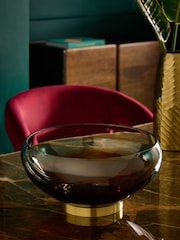 Brown Cooper Glass Decorative Bowl - Image 2 of 4
