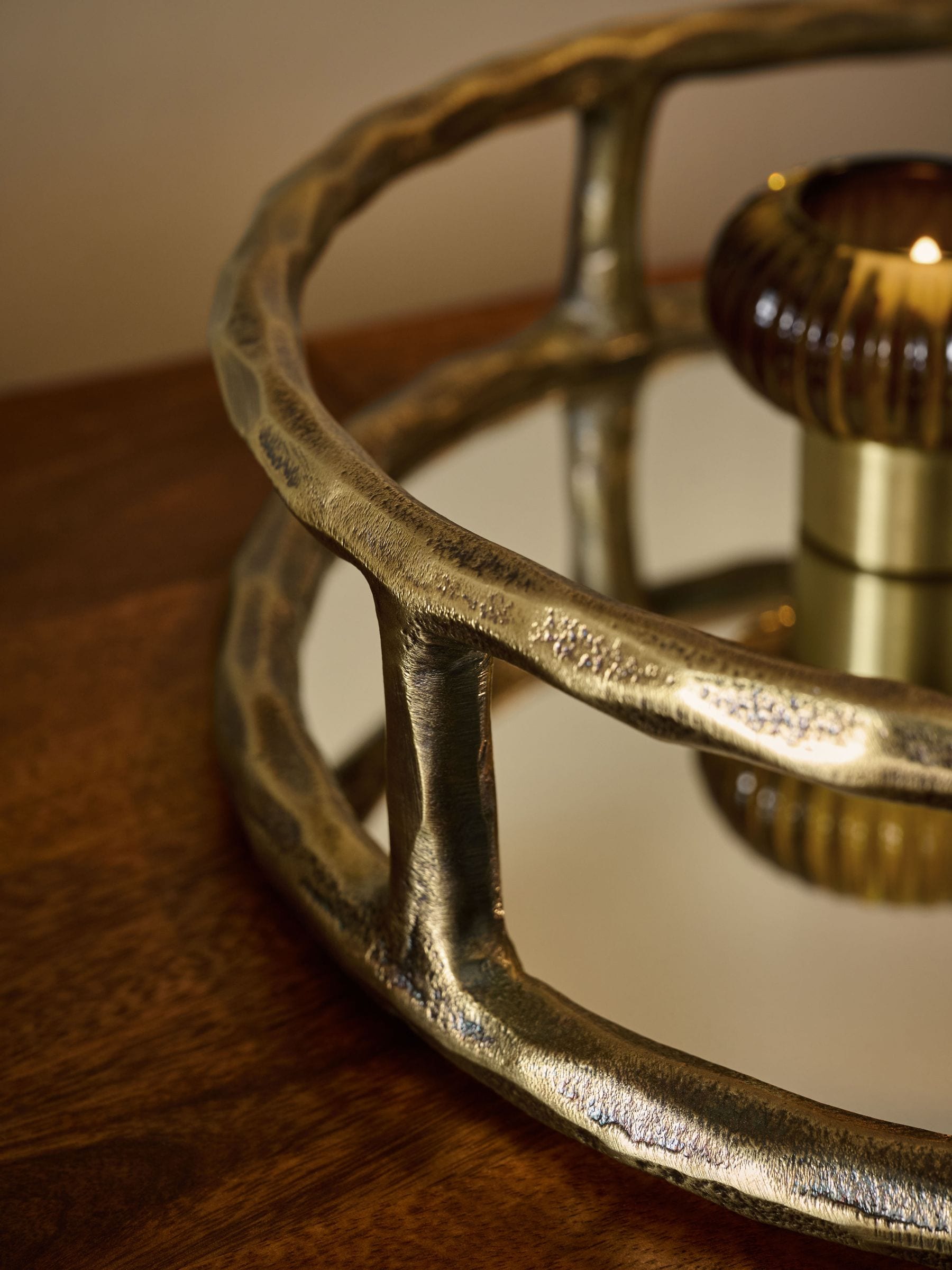 Buy Gold Forged Metal Decorative Mirrored Tray from the Next UK