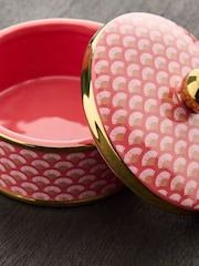 Pink Time Travel Trinket Pot With Lid - Image 3 of 4