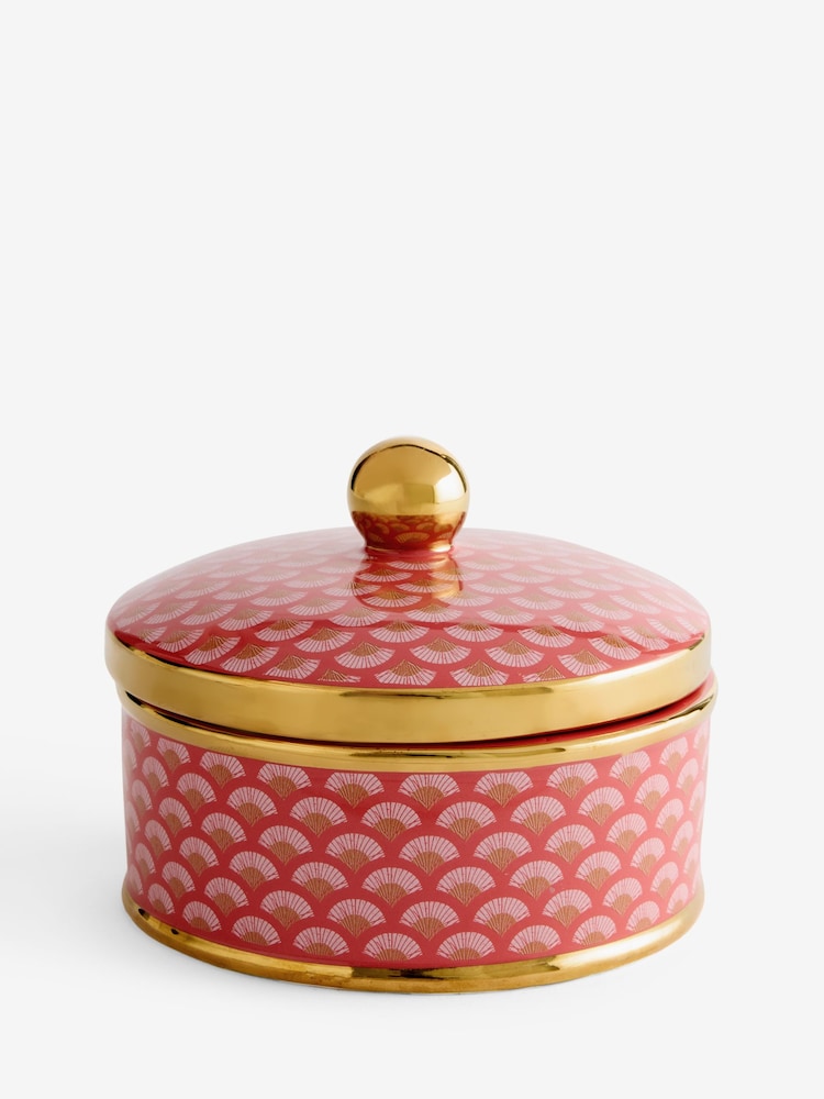 Pink Time Travel Trinket Pot With Lid - Image 4 of 4
