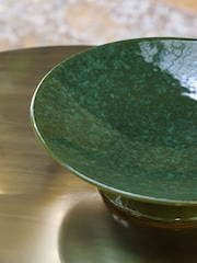 Green Reactive Glaze Decorative Footed Bowl - Image 3 of 5