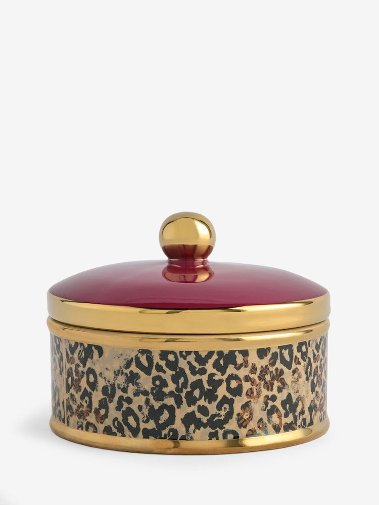 Vaso de cerâmica com estampa de leopardo - Imagem 1 de 1