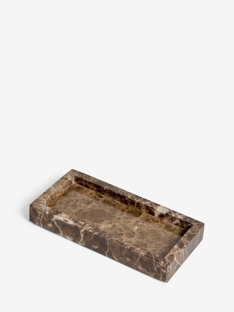Brown Decorative Marble Trinket Tray - Image 3 of 3