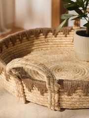 Natural Woven Seagrass XL Decorative Tray - Image 2 of 3