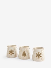 Natural Christmas Lantern Tea Light Holders - Image 1 of 1