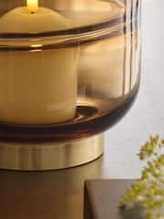 Bronze Cooper Glass Candle Holder Medium - Image 3 of 5