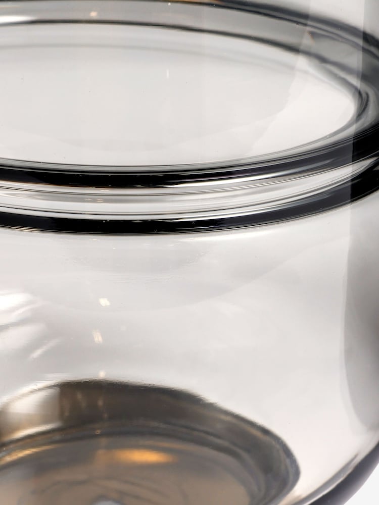 Grey Cooper Glass Candle Holder Large - Image 2 of 2