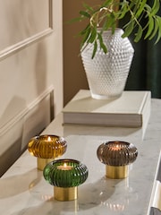 Multicolour Cooper Glass Candle Holder Tealight - Image 3 of 9
