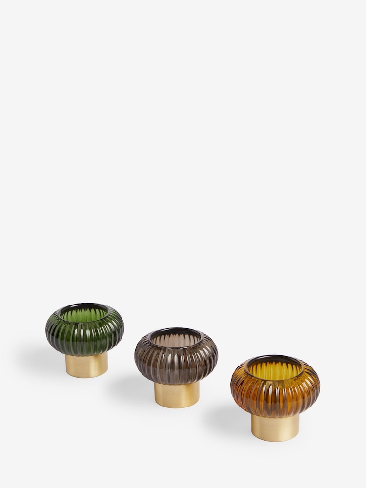 Multicolour Cooper Glass Candle Holder Tealight - Image 9 of 9 Multicolour Cooper Glass Candle Holder Tealight - Image 9 of 9