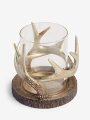 Gold Antler Candle Holder Hurricane - Image 1 of 4