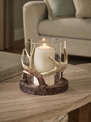 Gold Antler Candle Holder Hurricane - Image 3 of 4