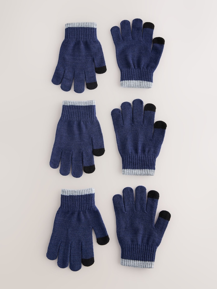 Marineblau/blau - Magic Gloves 3 Packs (3-16yrs) - Bild 1 von 3