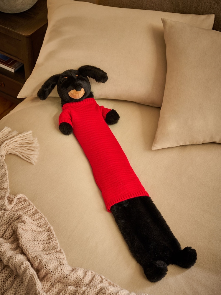 Black Sausage Dog Long Hot Water Bottle - Image 2 of 4