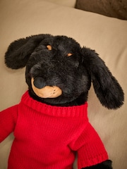 Black Sausage Dog Long Hot Water Bottle - Image 3 of 4