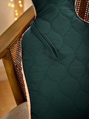 Green/Cream Quilted Hot Water Bottle - Image 2 of 5