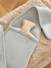 Grey Faux Fur Body Belt Hot Water Bottle - Image 2 of 3