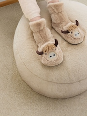 Hamish the Highland Cow Microwaveabe Slippers - Slika 1 iz 1