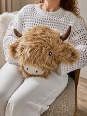 Natural Hamish the Highland Cow Microwaveable Hand Cosy Warmer - Image 1 of 7