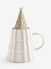 Scandi Hot Chocolate Christmas Tree Mug Gift Set - Image 1 of 4