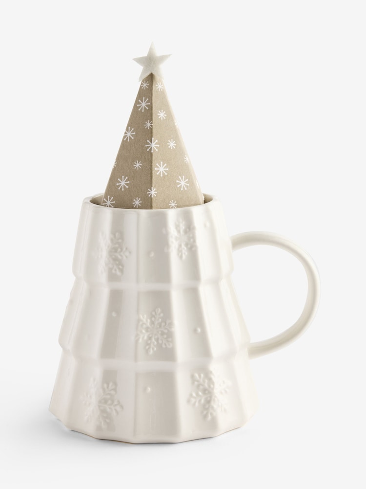Scandi Hot Chocolate Christmas Tree Mug Gift Set - Image 1 of 4 Scandi Hot Chocolate Christmas Tree Mug Gift Set - Image 1 of 4