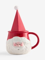 Childrens Christmas Hot Chocolate Santa Mug Gift Set - Image 1 of 4