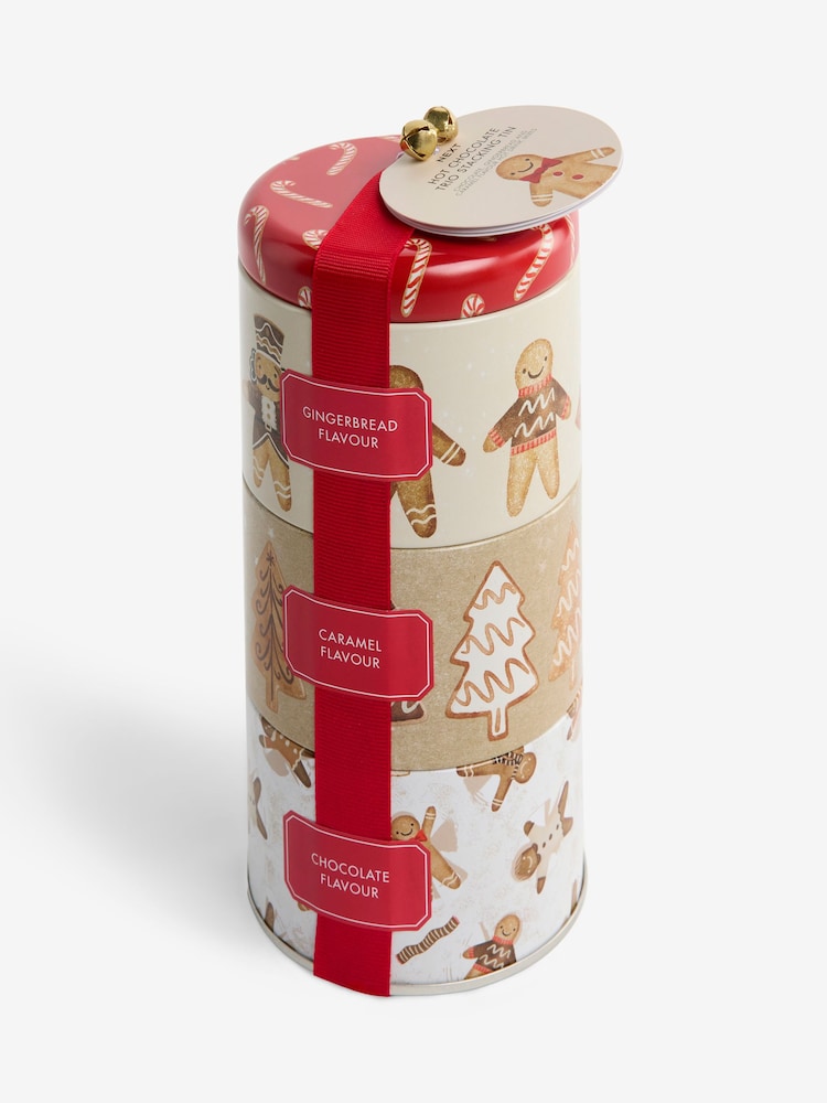 Christmas Hot Chocolate Gingerbread Trio Stacking Tin Gift - Image 4 of 4 Christmas Hot Chocolate Gingerbread Trio Stacking Tin Gift - Image 4 of 4