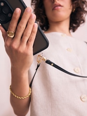 Black PU Across Body Phone Strap - Image 4 of 8