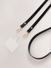 Black PU Across Body Phone Strap - Image 8 of 8