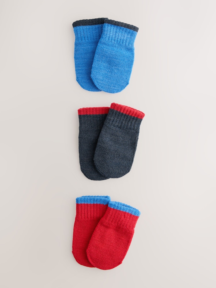 Red/Blue Magic Mittens Gloves 3 Packs (3mths-6yrs) - Image 1 of 3
