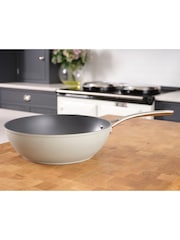 Laura Ashley Sage Leaf 30cm Wok Deep Frying Pan - Image 1 of 4